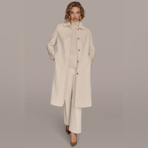 Dkny Jackets & Blazers - Cashmere Blend Donna Karan Cream Coat